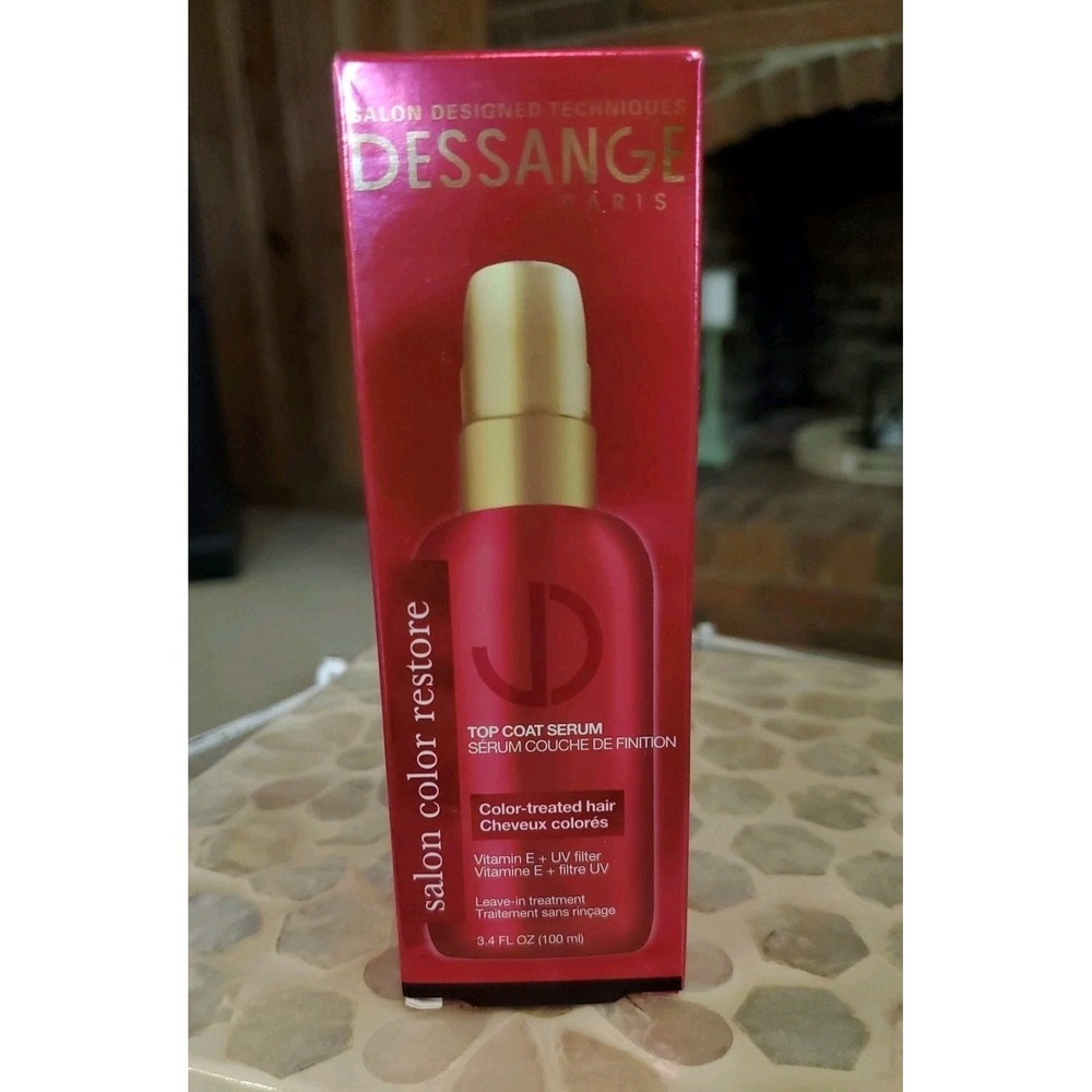 Dessange Paris Top Coat Serum Color-Treated Hair Leave-In 3.4 fl‎ oz / 100 ml
